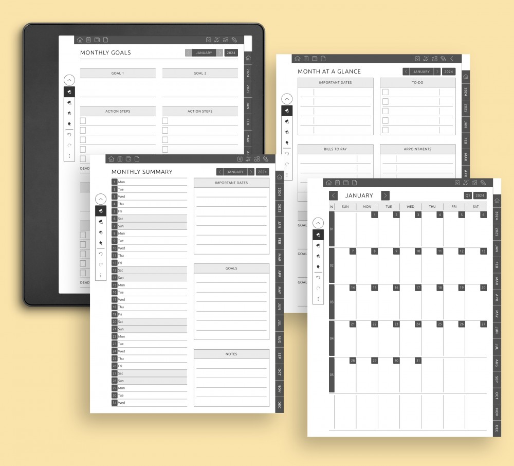 Optimize Your Monthly Planning for Kindle Scribe Optimize Your Monthly Planning for Kindle Scribe