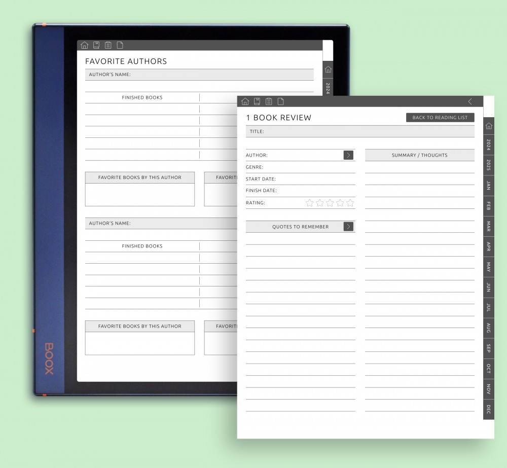 Boost Your Reading Experience for Boox Note Planner Boost Your Reading Experience Template for Boox Note