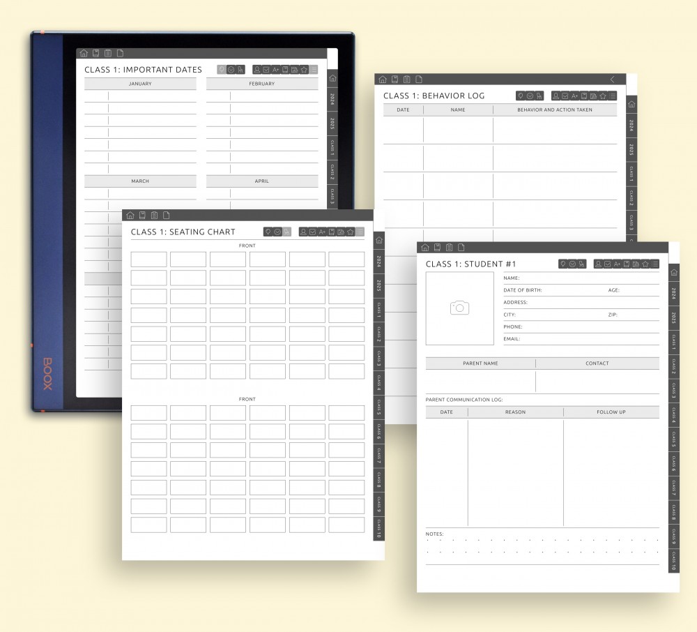Enhance Your Student Management for Boox Note Planner Enhance Your Student Management Template for Boox Note