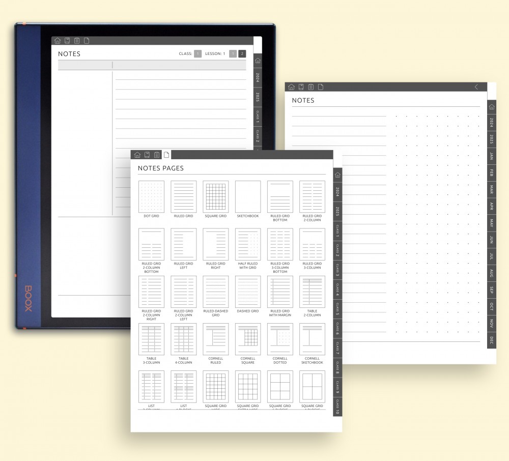 Personalize Your Digital Note-Taking for Boox Note Planner Personalize Your Digital Note-Taking Template for Boox Note