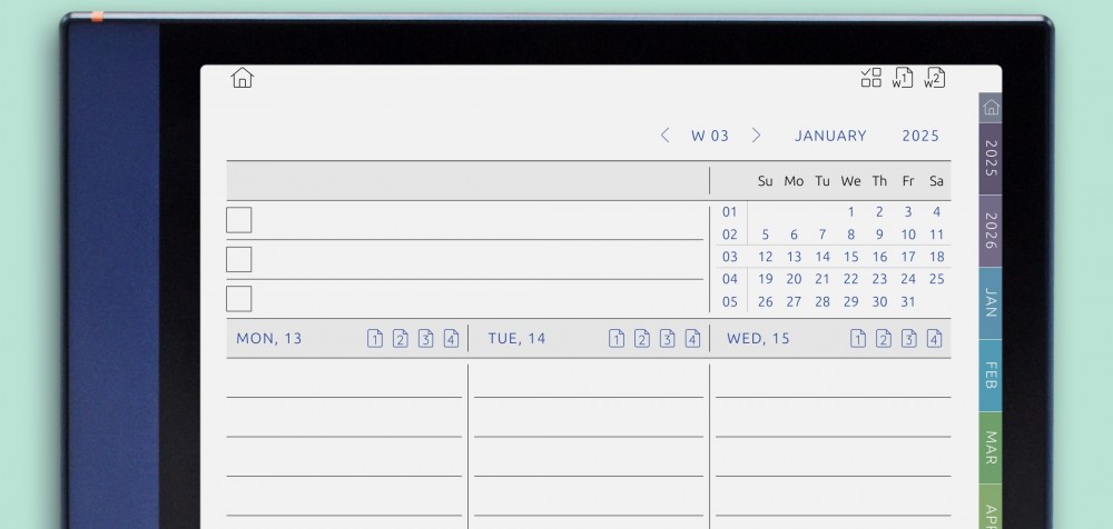 Weekly Journal for Onyx Boox