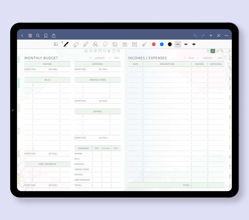 💰 Manage Your Finances with Faith and Clarity Template for Digital Planner 💰 Manage Your Finances with Faith and Clarity  for Digital Planner