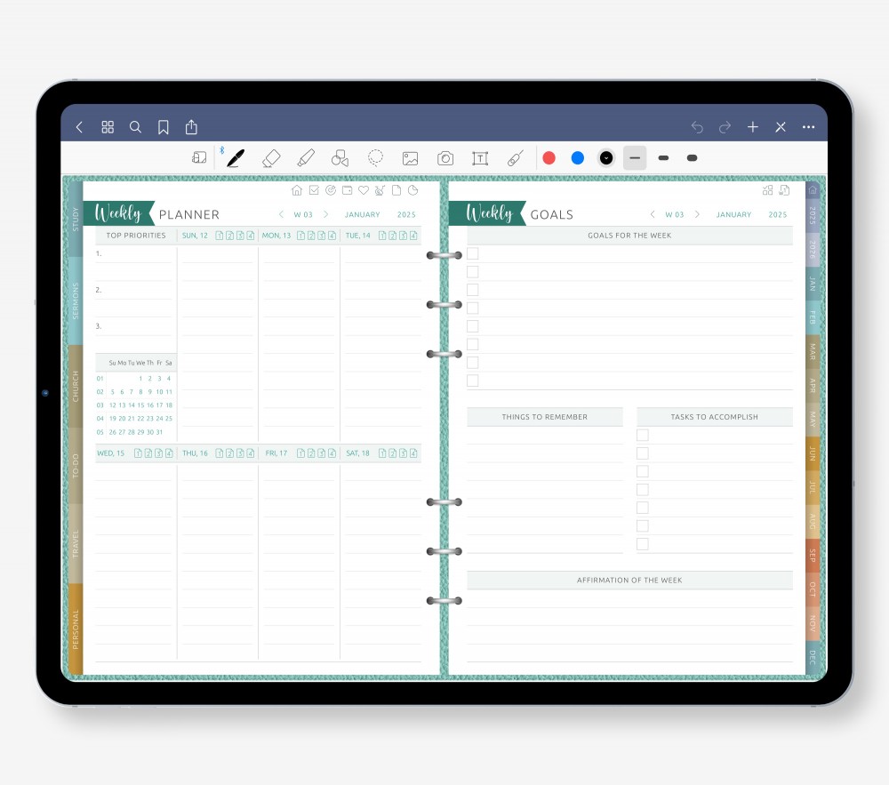📆 Your Weekly Rhythm, Your Way Template for Digital Planner 📆 Your Weekly Rhythm, Your Way  for Digital Planner