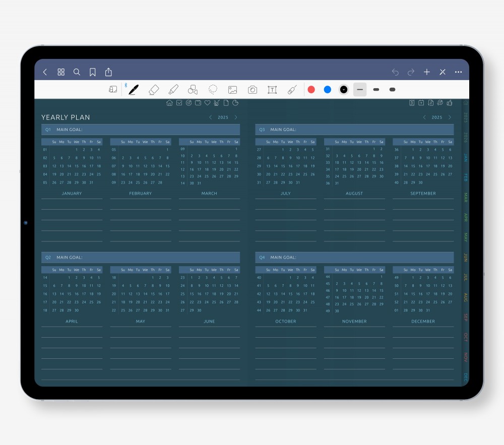 Look Ahead with Purpose Template for Digital Planner Look Ahead with Purpose  for Digital Planner