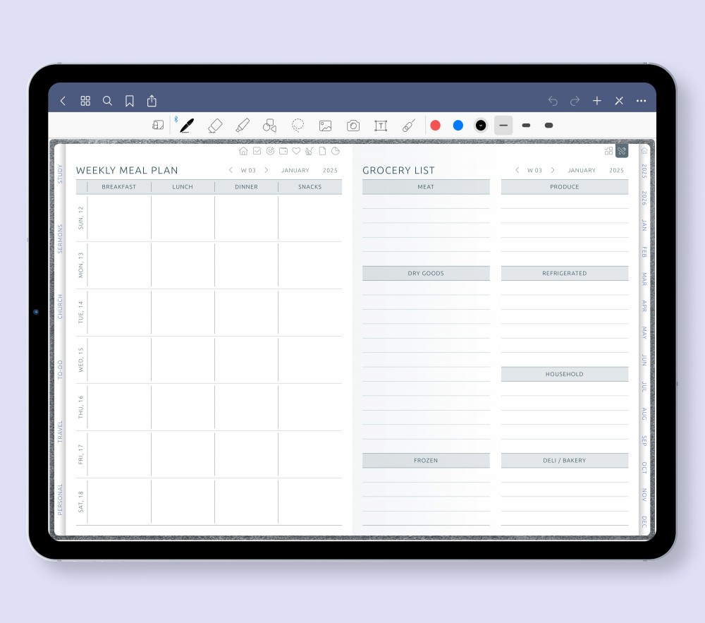 Care for Your Body Temple Template for Digital Planner Care for Your Body Temple  for Digital Planner