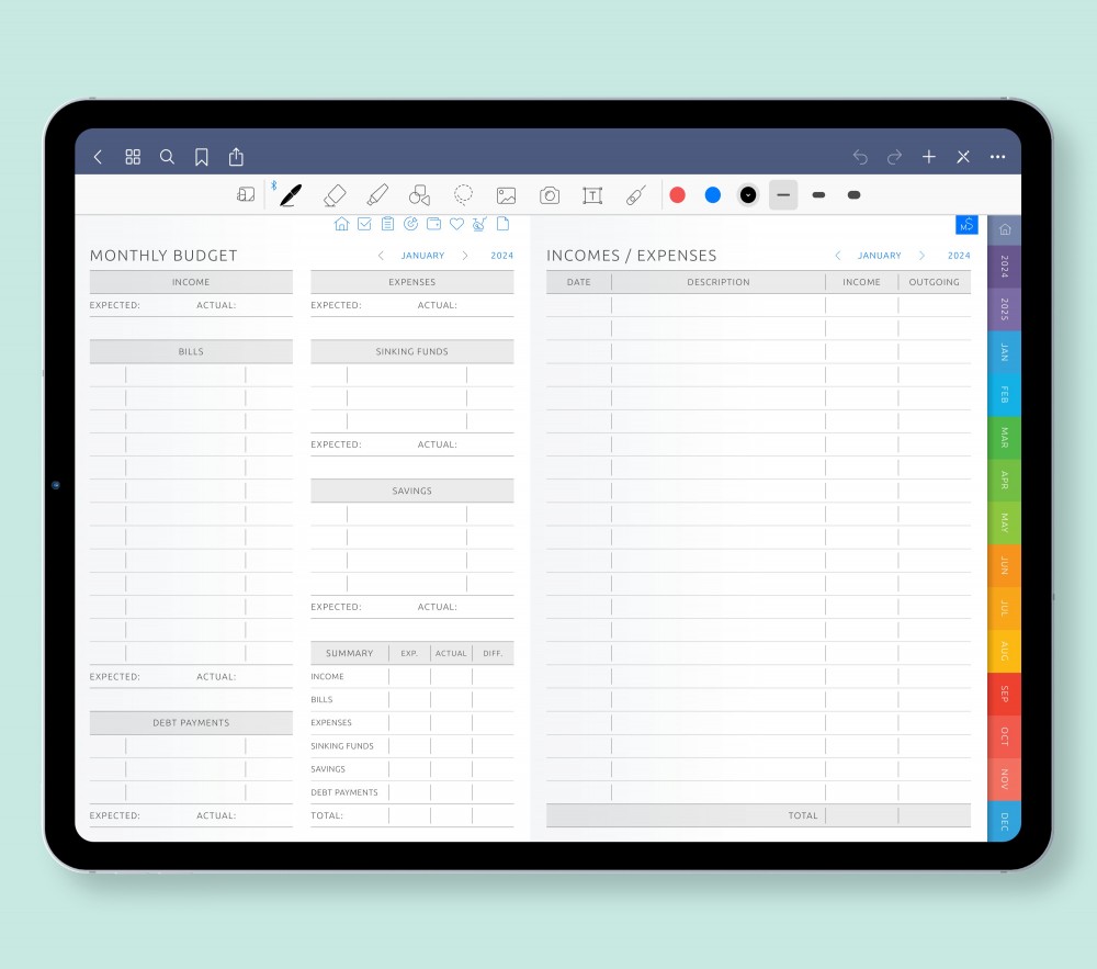 Empower Your Finances with 10 Easy-to-Use Templates Template for Digital Planner Empower Your Finances with 10 Easy-to-Use Templates for Digital Planner