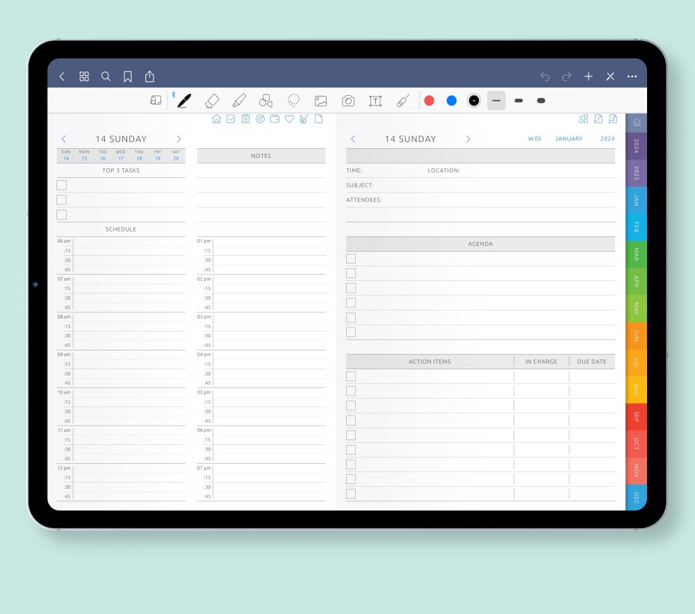Empower Your Day: Take Command of Your Schedule Template for Digital Planner Empower Your Day: Take Command of Your Schedule for Digital Planner