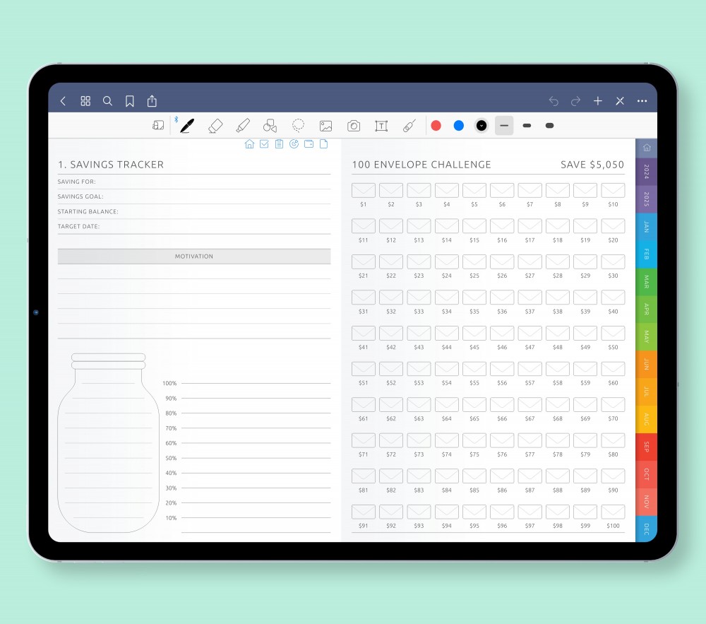 Achieve Financial Freedom with Precision Tools Template for Digital Planner Achieve Financial Freedom with Precision Tools for Digital Planner