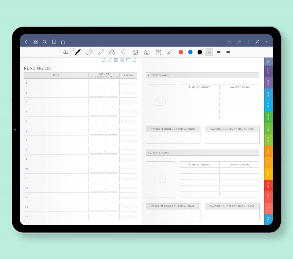 Enhance Your Reading Journey: Capture Every Insight and Inspiration Template for Digital Planner Enhance Your Reading Journey: Capture Every Insight and Inspiration for Digital Planner