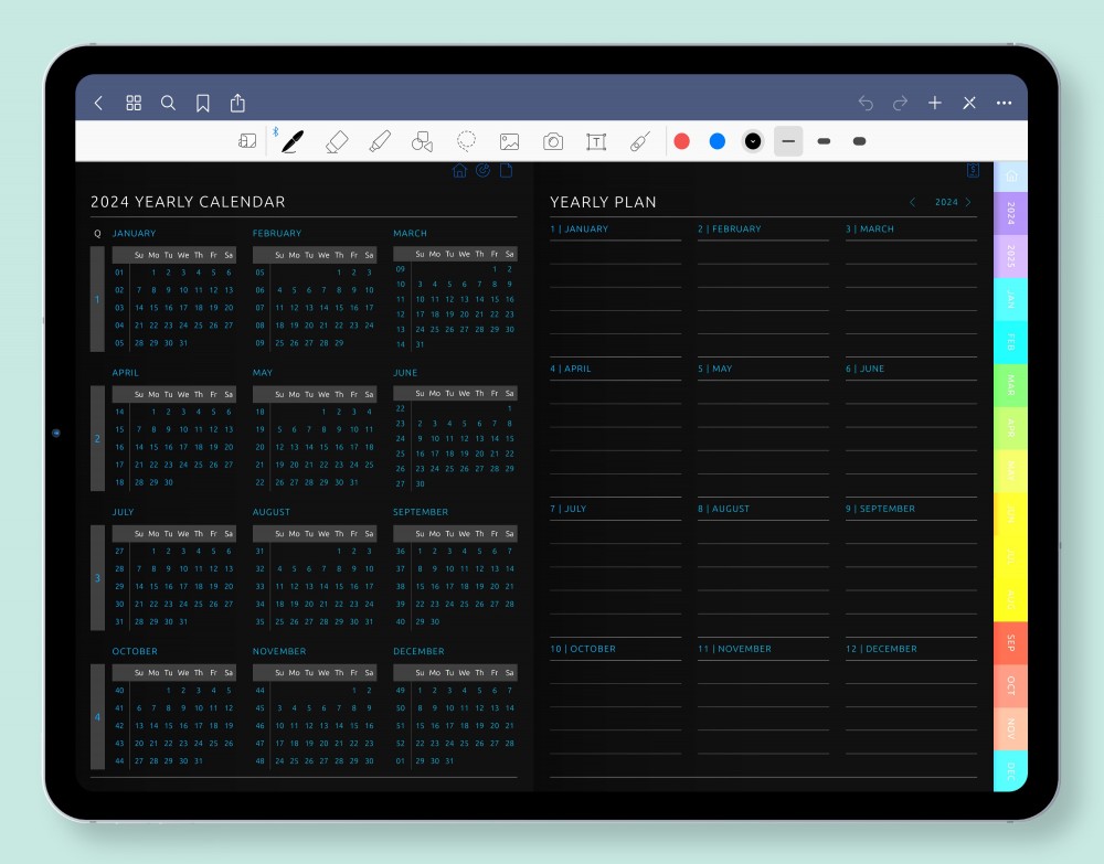 Unlock Your Yearly Vision Template for Digital Planner Unlock Your Yearly Vision for Digital Planner