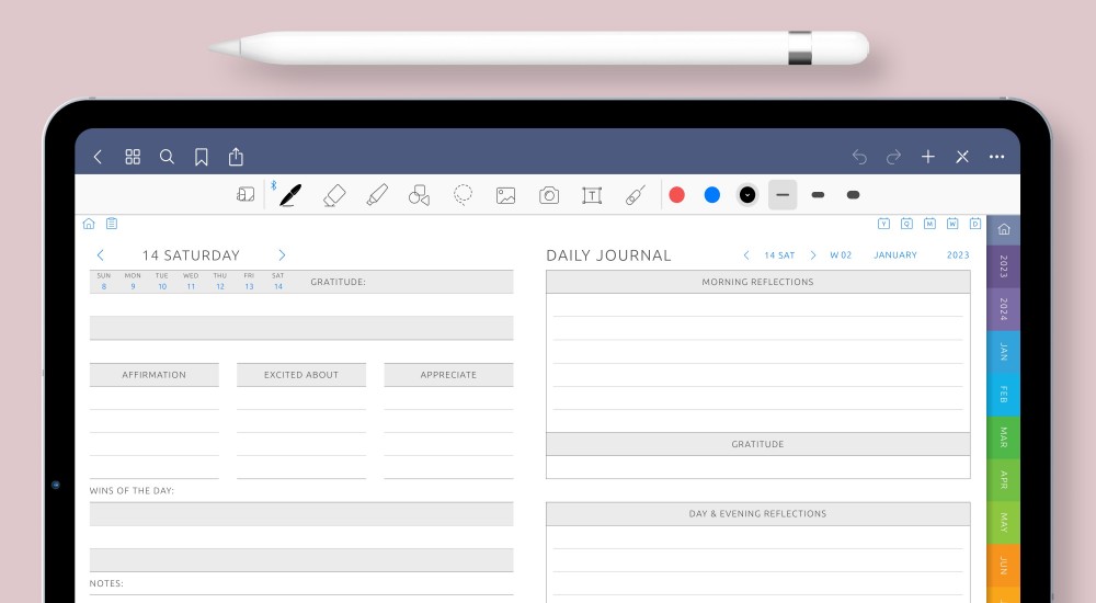 iPad Gratitude Planner