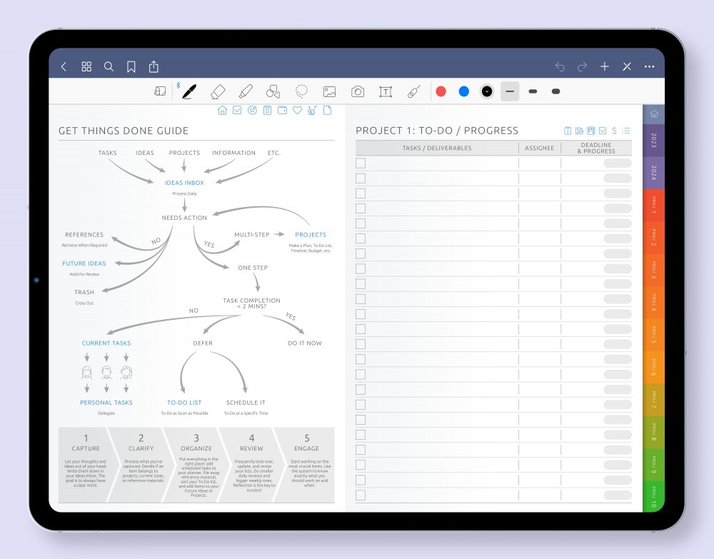 Take Control of Your Tasks and Achieve Your Goals Template for Digital Planner Take Control of Your Tasks and Achieve Your Goals for Digital Planner