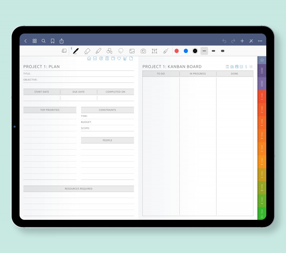 Maximize Your Productivity: Stay on Top of Your Projects with Customizable Pages for Digital Planner Maximize Your Productivity: Stay on Top of Your Projects with Customizable Pages for GoodNotes Planner