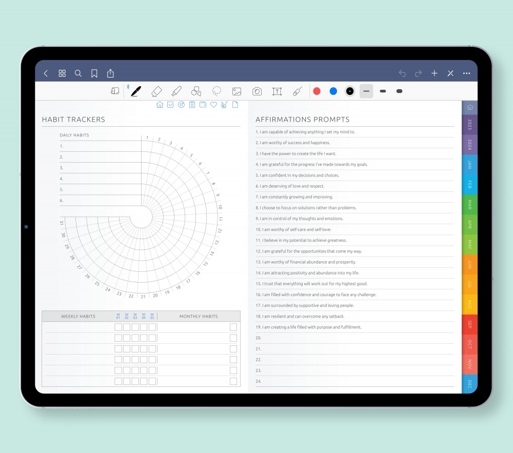 Boost Your Productivity with Customizable Trackers, Reminders, and Prompts Template for Digital Planner Boost Your Productivity with Customizable Trackers, Reminders, and Prompts for Digital Planner