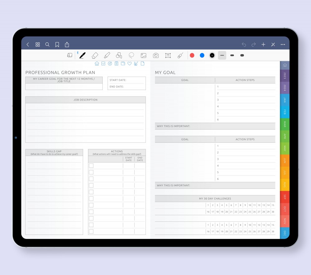 Digital Achieve Your Goals and Unlock Your Potential with Our Planner template Digital Achieve Your Goals and Unlock Your Potential with Our Planner