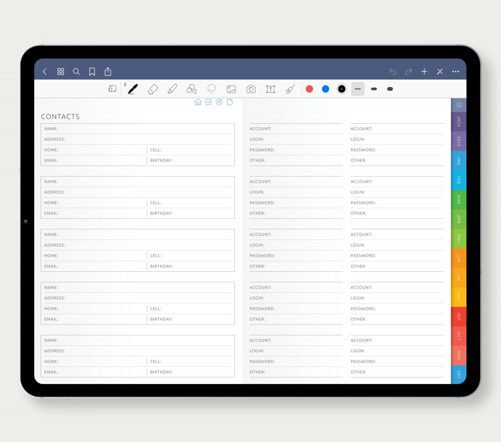 All Your Essentials in One Place: The 'Others' Section Template for Digital Planner All Your Essentials in One Place: The 'Others' Section for Digital Planner