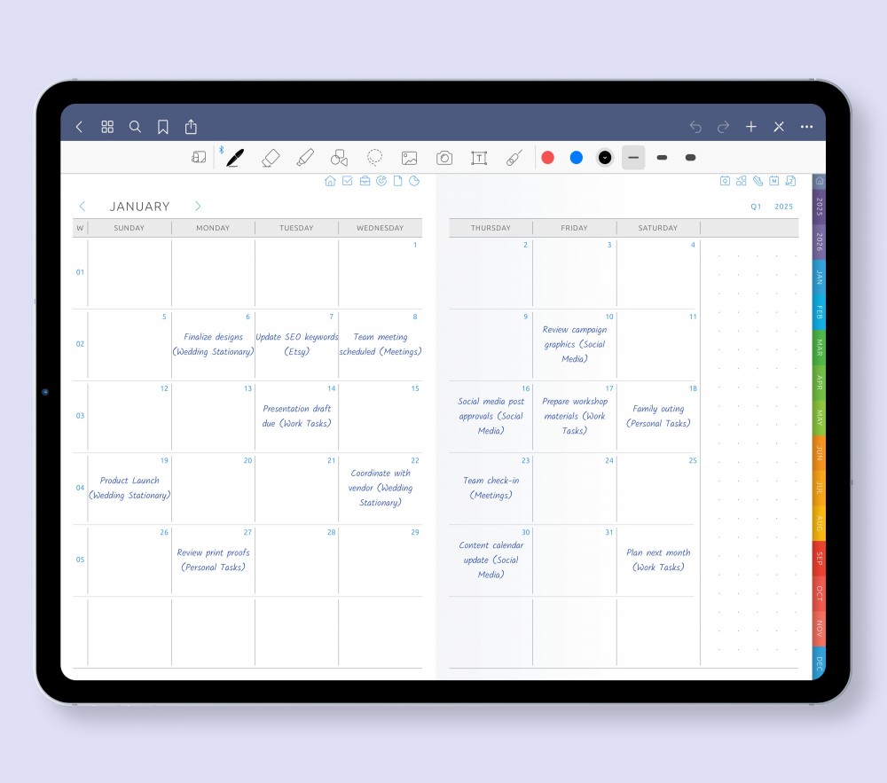 Monthly Growth Tools for Your Shop Template for Digital Planner Monthly Growth Tools for Your Shop  for Digital Planner
