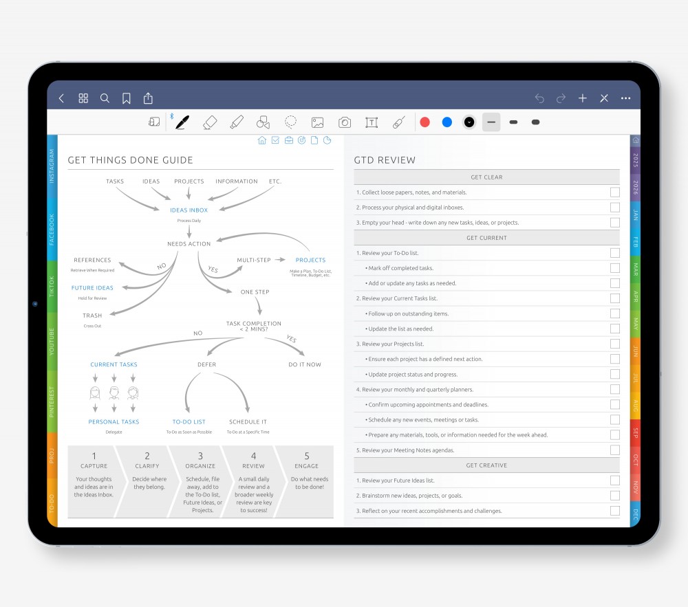 Productivity for Entrepreneurs Template for Digital Planner Productivity for Entrepreneurs  for Digital Planner