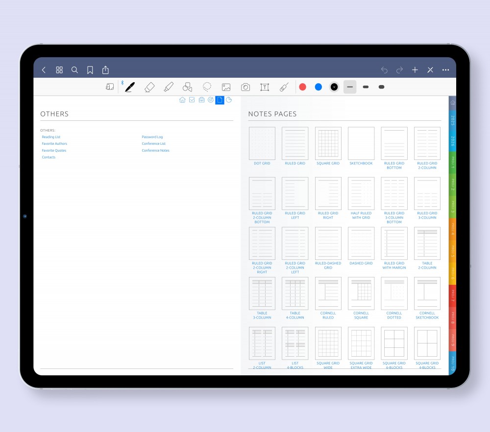 Extra Tools & Versatile Templates Template for Digital Planner Extra Tools & Versatile Templates  for Digital Planner