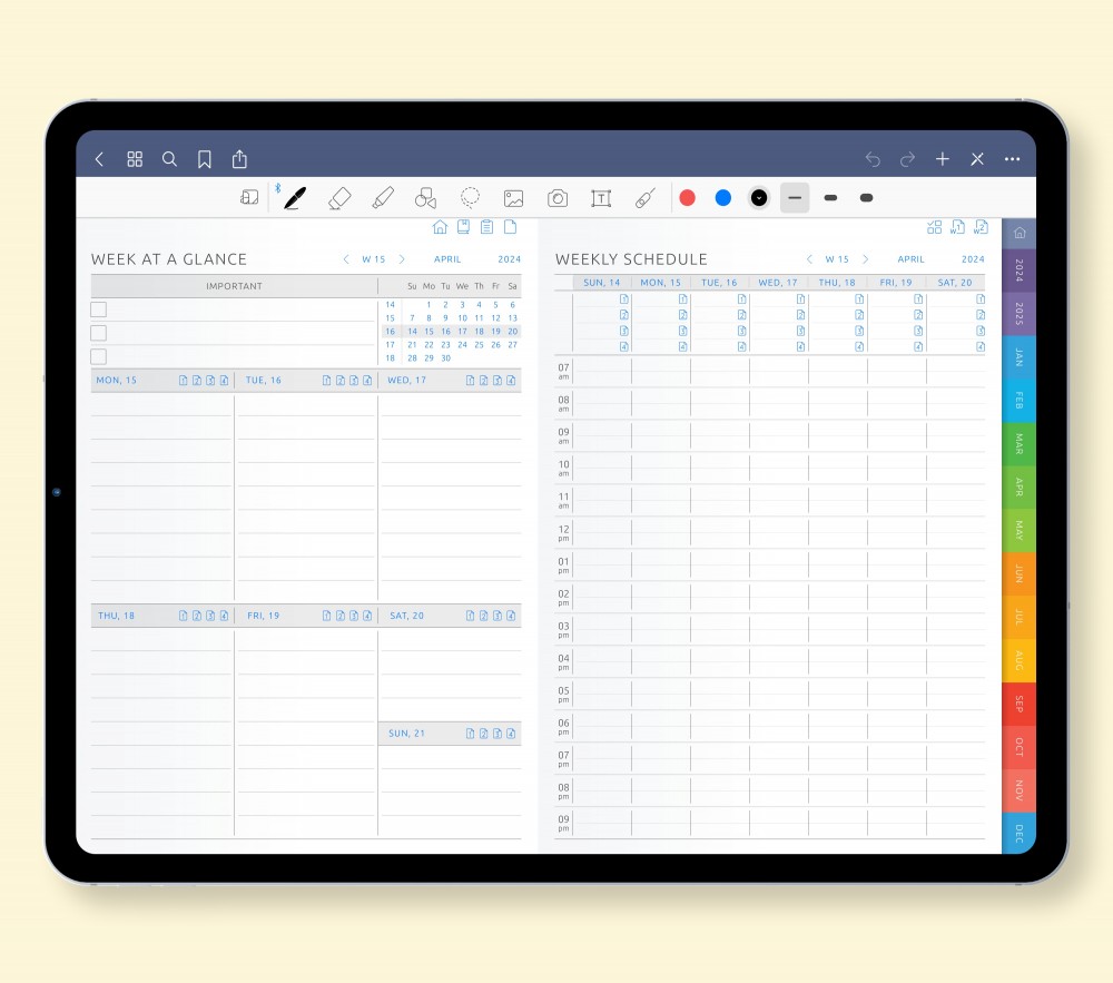 Revolutionize Your Week with Our Two Weekly Pages for Digital Planner Revolutionize Your Week with Our Two Weekly Pages for GoodNotes Planner
