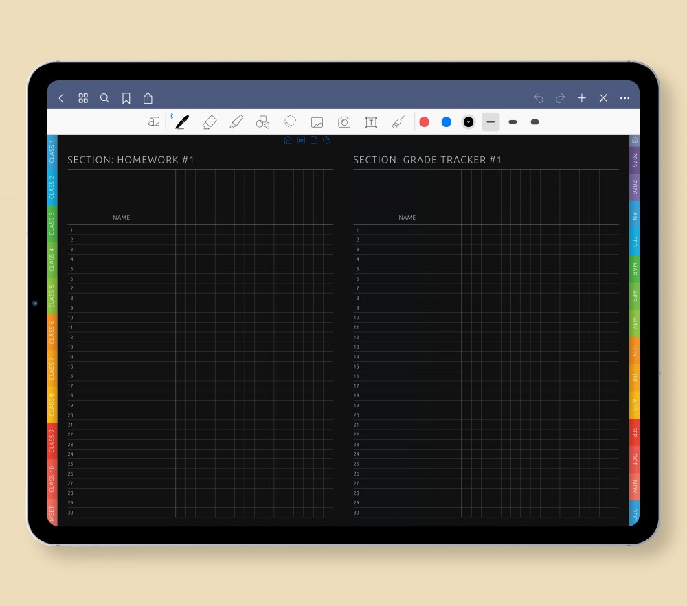 📊 Monitor Grades and Academic Progress Template for Digital Planner 📊 Monitor Grades and Academic Progress  for Digital Planner