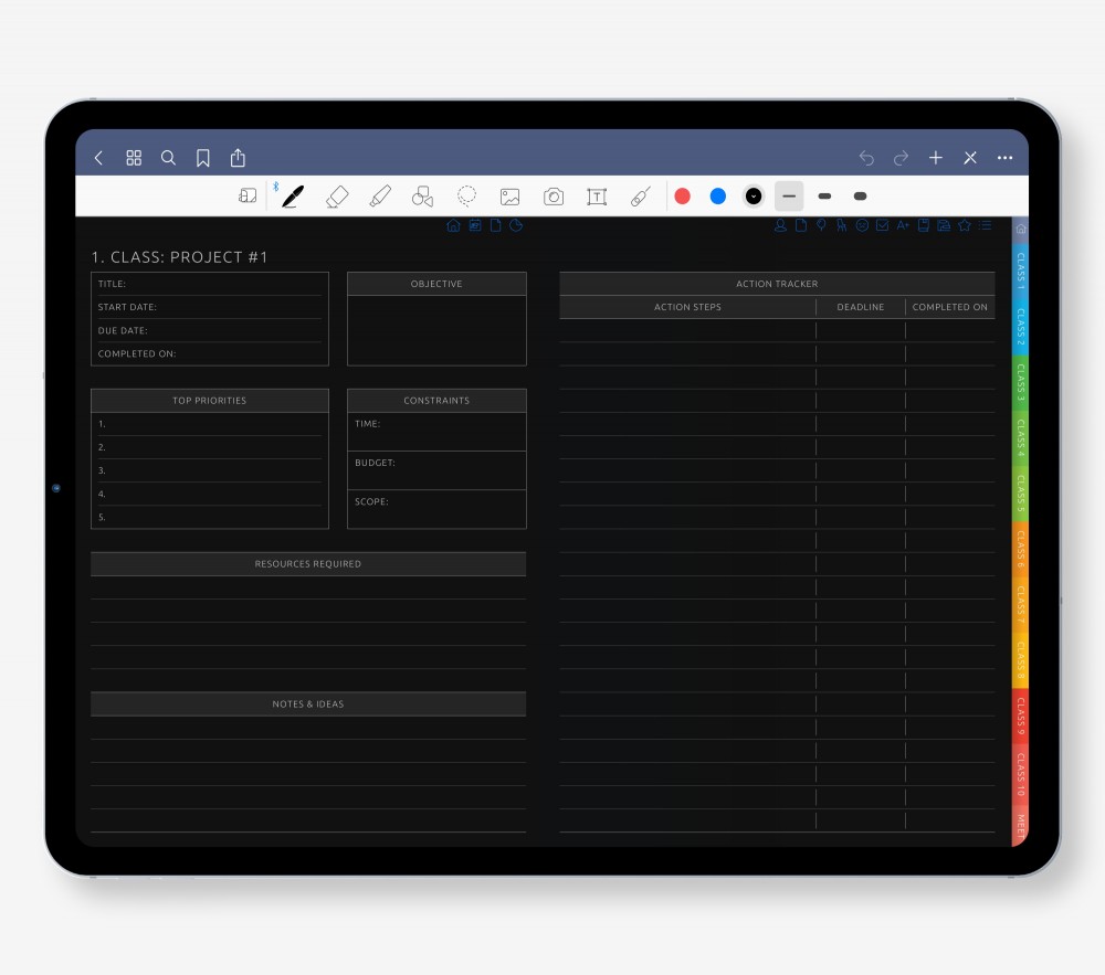 📁 Plan, Track, and Wrap Up Projects Template for Digital Planner 📁 Plan, Track, and Wrap Up Projects  for Digital Planner