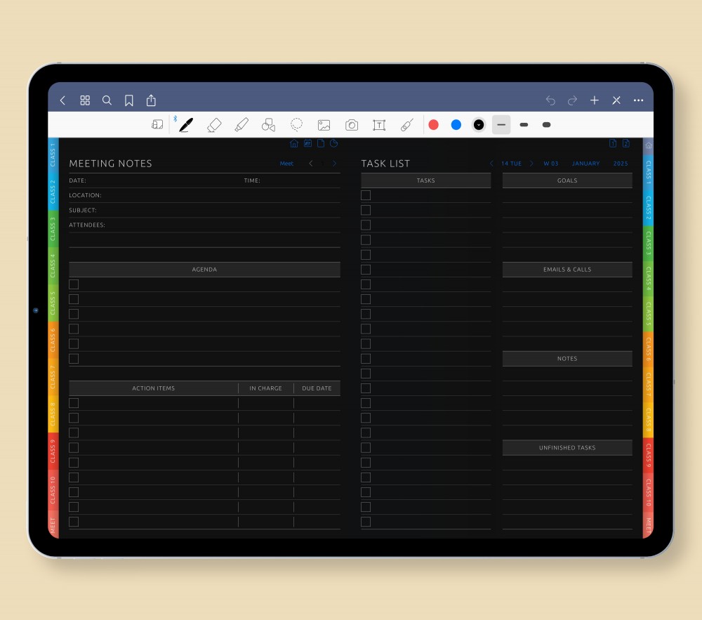 📋 Stay Organized Before and After Every Meeting Template for Digital Planner 📋 Stay Organized Before and After Every Meeting  for Digital Planner