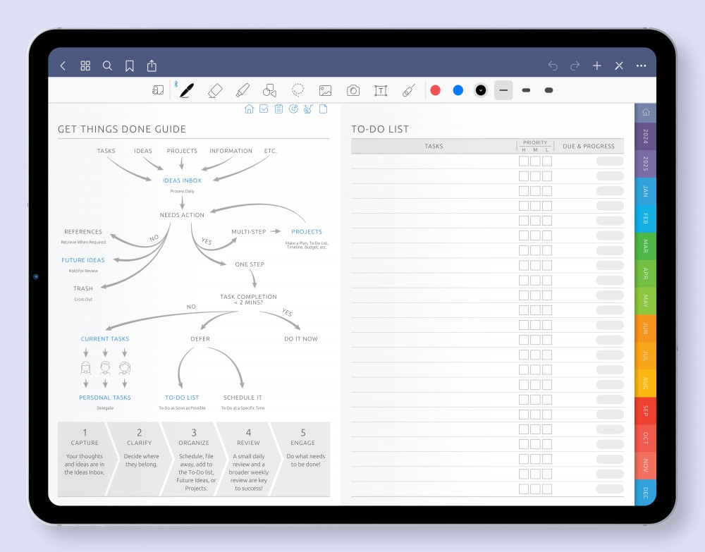 Master Your Tasks and Achieve Your Goals with Ease Template for Digital Planner Master Your Tasks and Achieve Your Goals with Ease for Digital Planner