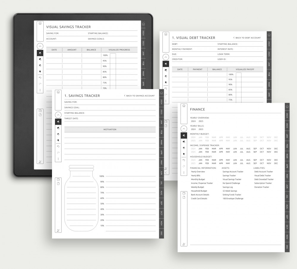 Effortless Visualization of Savings and Debts for Kindle Scribe Effortless Visualization of Savings and Debts for Kindle Scribe