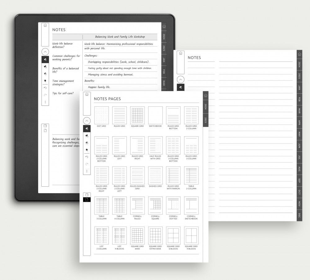 Unleash Creativity with 30 Versatile Note Templates for Kindle Scribe Unleash Creativity with 30 Versatile Note Templates for Kindle Scribe
