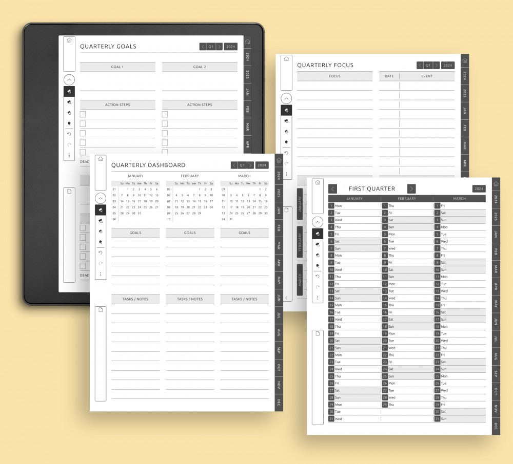 Customizable Quarterly Triumphs for Kindle Scribe Customizable Quarterly Triumphs for Kindle Scribe