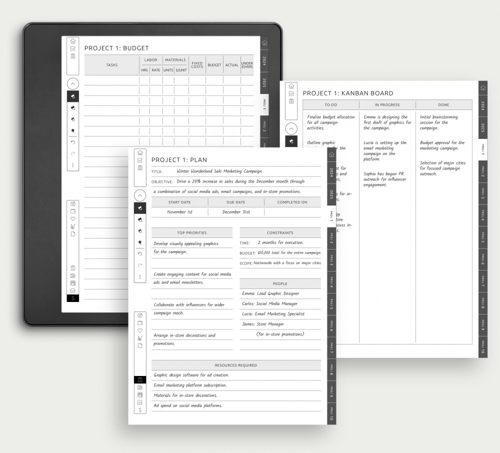 Streamline Your Project Management with Our Planner for Kindle Scribe Streamline Your Project Management with Our Planner for Kindle Scribe