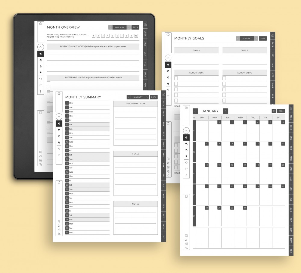 Map Your Month, Achieve Your Goals for Kindle Scribe Map Your Month, Achieve Your Goals for Kindle Scribe
