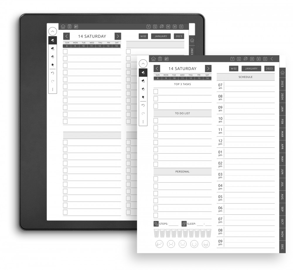 Daily Schedule, To-Do List for Kindle Scribe Daily Schedule, To-Do List for Kindle Scribe