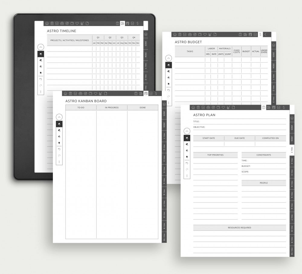Enhance Your Efficiency: Master Your Projects with Tailored Planner Pages for Kindle Scribe Enhance Your Efficiency: Master Your Projects with Tailored Planner Pages for Kindle Scribe