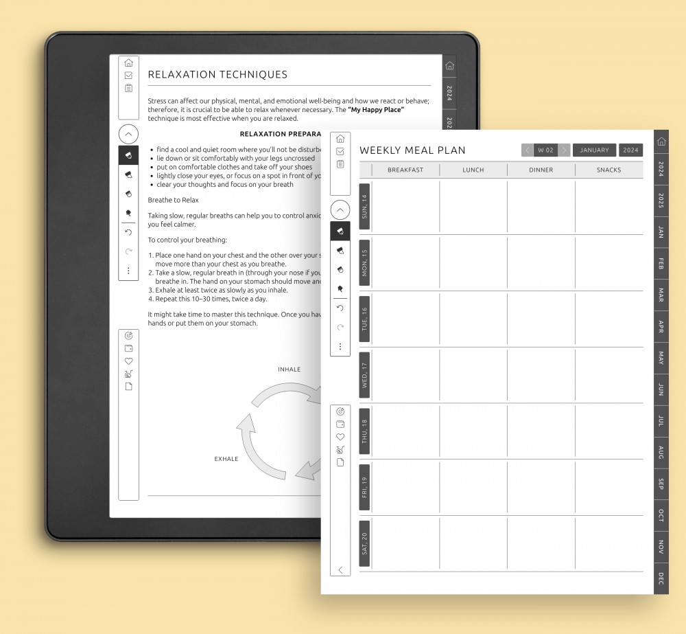 Enhance Fitness, Nutrition, and Self-Care with Our Wellness Planner for Kindle Scribe Enhance Fitness, Nutrition, and Self-Care with Our Wellness Planner for Kindle Scribe
