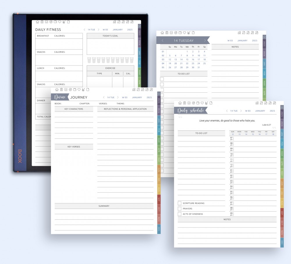 Start Your Day with Purpose and Clarity for Boox Note Planner Start Your Day with Purpose and Clarity Template for Boox Note