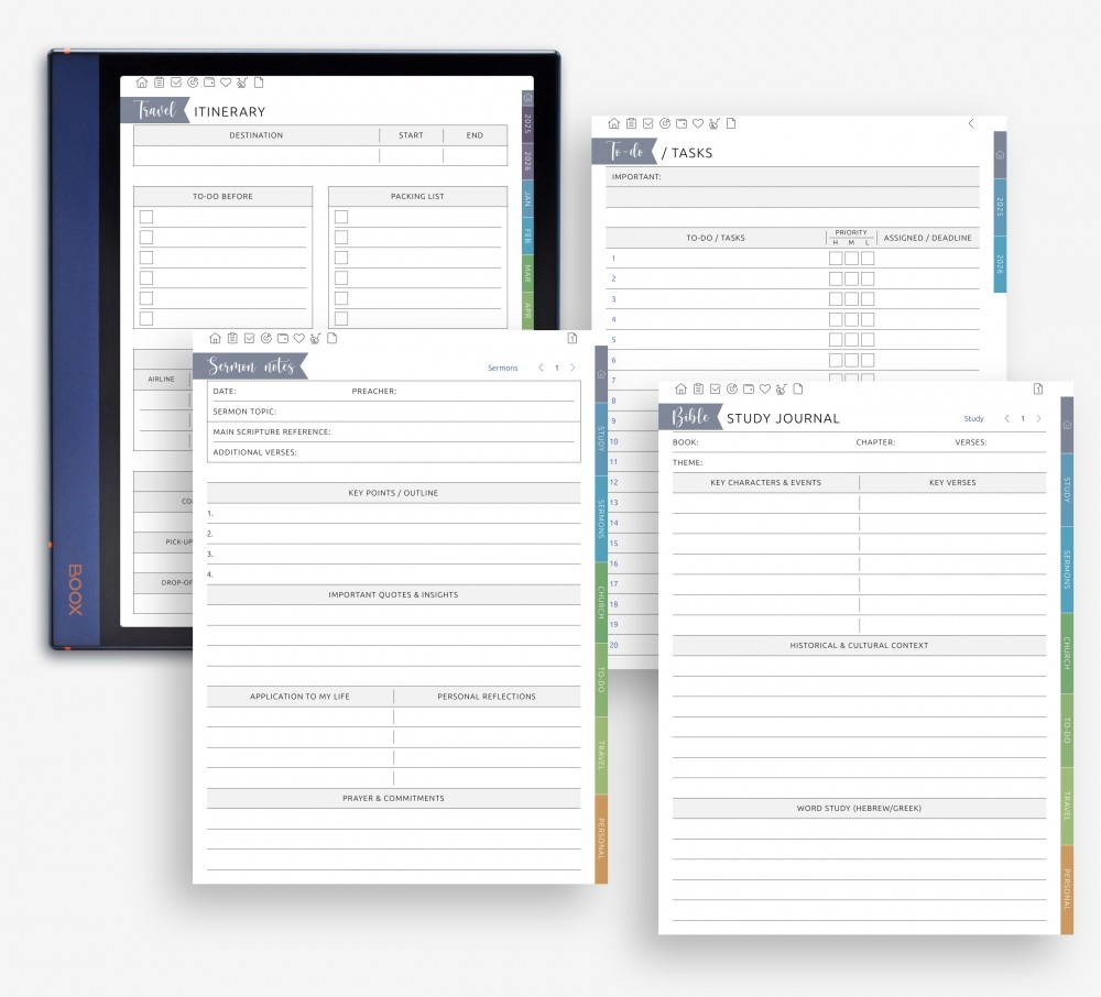 Build a Planner That Reflects Your Life for Boox Note Planner Build a Planner That Reflects Your Life Template for Boox Note