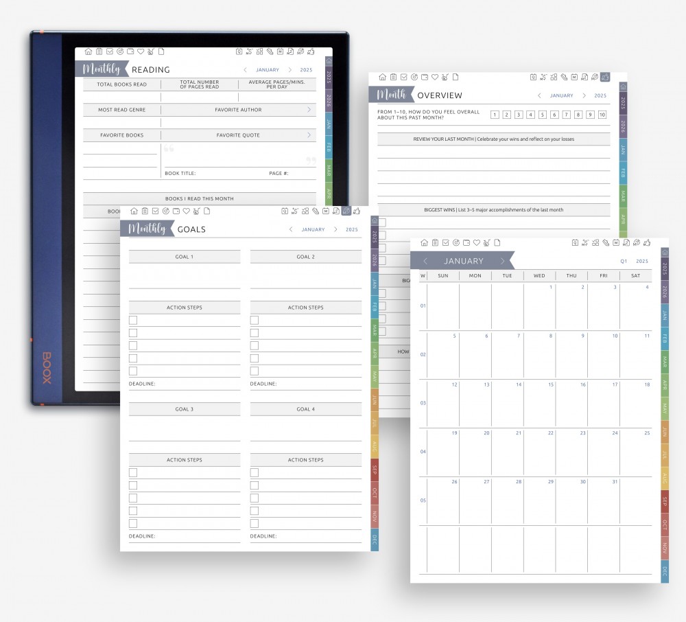 Build Consistency Month After Month for Boox Note Planner Build Consistency Month After Month Template for Boox Note