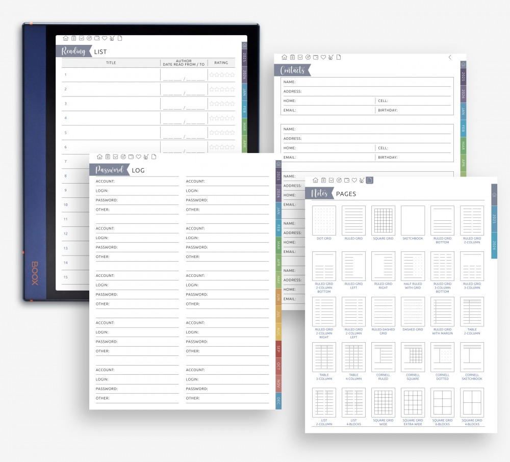 Keep Track of What Matters Most for Boox Note Planner Keep Track of What Matters Most Template for Boox Note