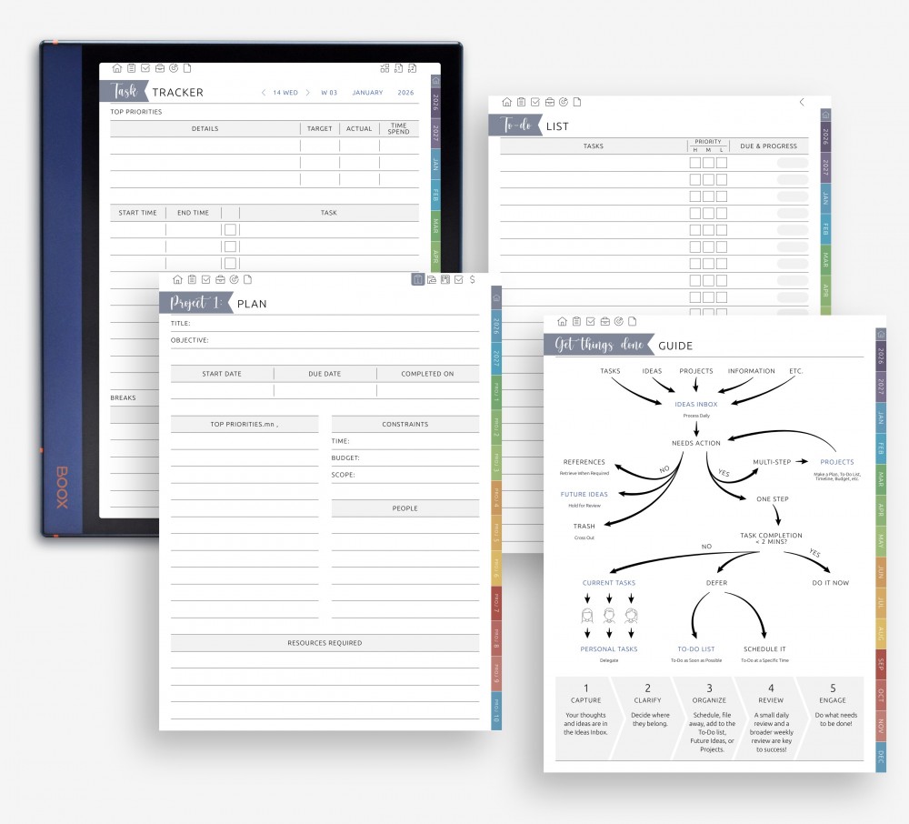 Entrepreneur Productivity Tools for Boox Note Planner Entrepreneur Productivity Tools Template for Boox Note