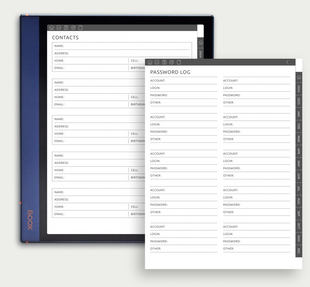 Centralize Essential Details: The 'Others' Section for Boox Note Planner Centralize Essential Details: The 'Others' Section Template for Boox Note