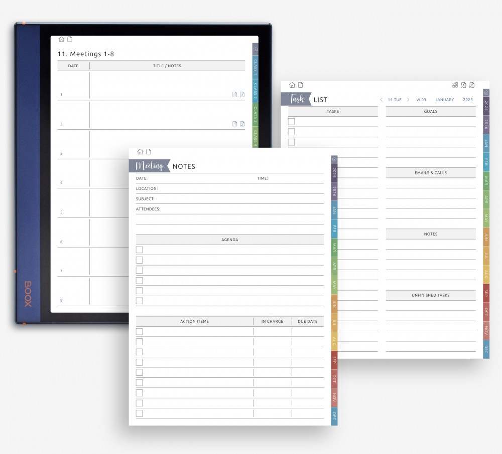 📋 Capture Discussions and Keep Tasks Moving for Boox Note Planner 📋 Capture Discussions and Keep Tasks Moving Template for Boox Note