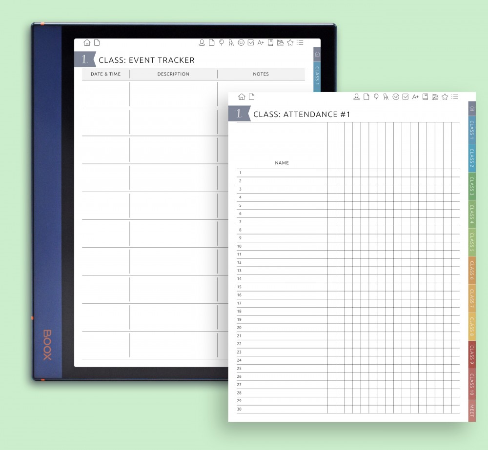 ✅ Keep Records of Who’s Present and What Happens for Boox Note Planner ✅ Keep Records of Who’s Present and What Happens Template for Boox Note
