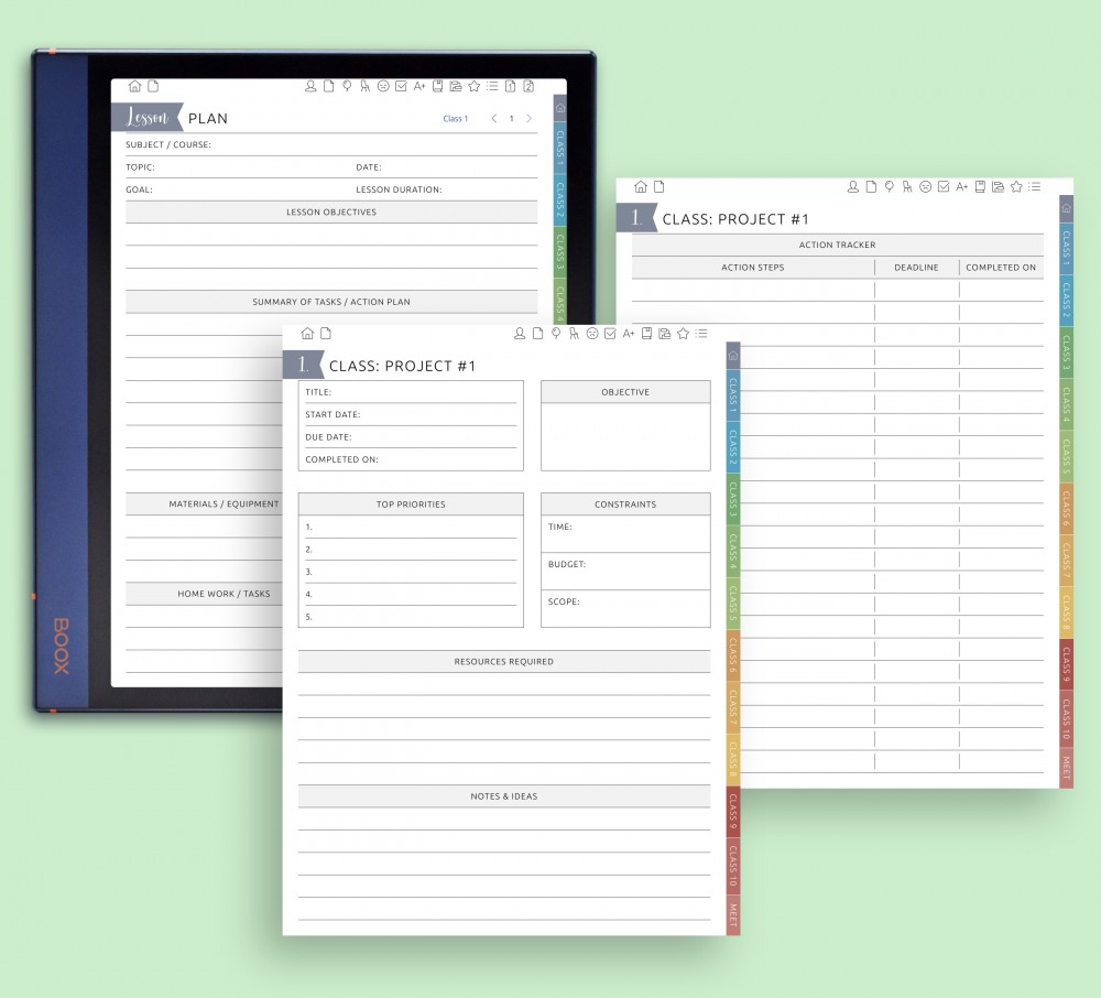 🗂️ Plan Big Goals and Build Lessons Around Them for Boox Note Planner 🗂️ Plan Big Goals and Build Lessons Around Them Template for Boox Note