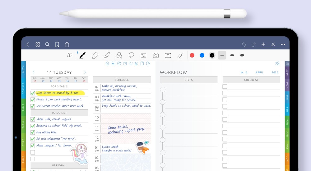 Dive straight into what matters without the fuss. Our Ultimate Student Planner boasts an intuitive design that ensures every feature, every page, is just a click away. With a clear layout and hyperlinked sections, finding that assignment deadline, tracking your budget, or referencing your notes becomes a seamless experience.