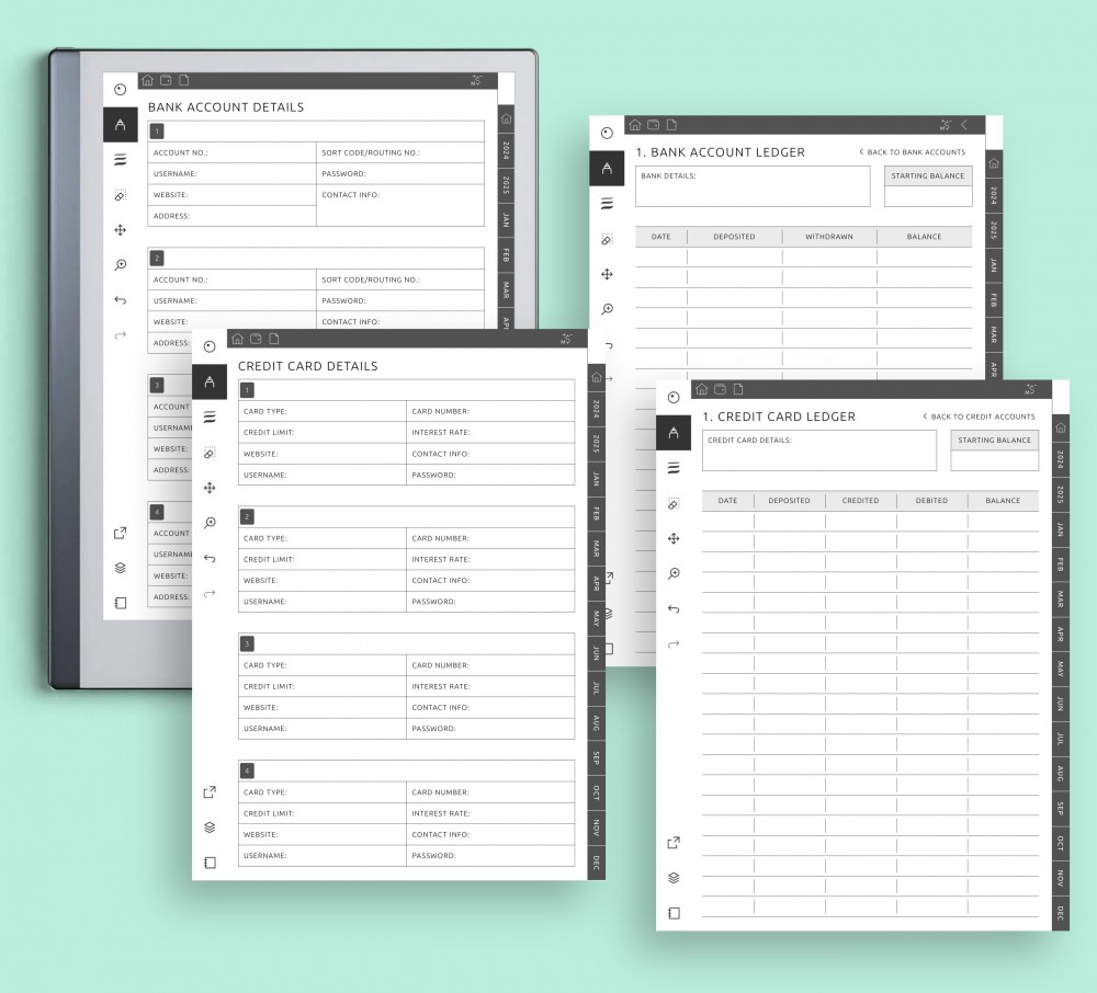 Manage Wisely: Master Your Credit and Banking for reMarkable Manage Wisely: Master Your Credit and Banking Template for reMarkable