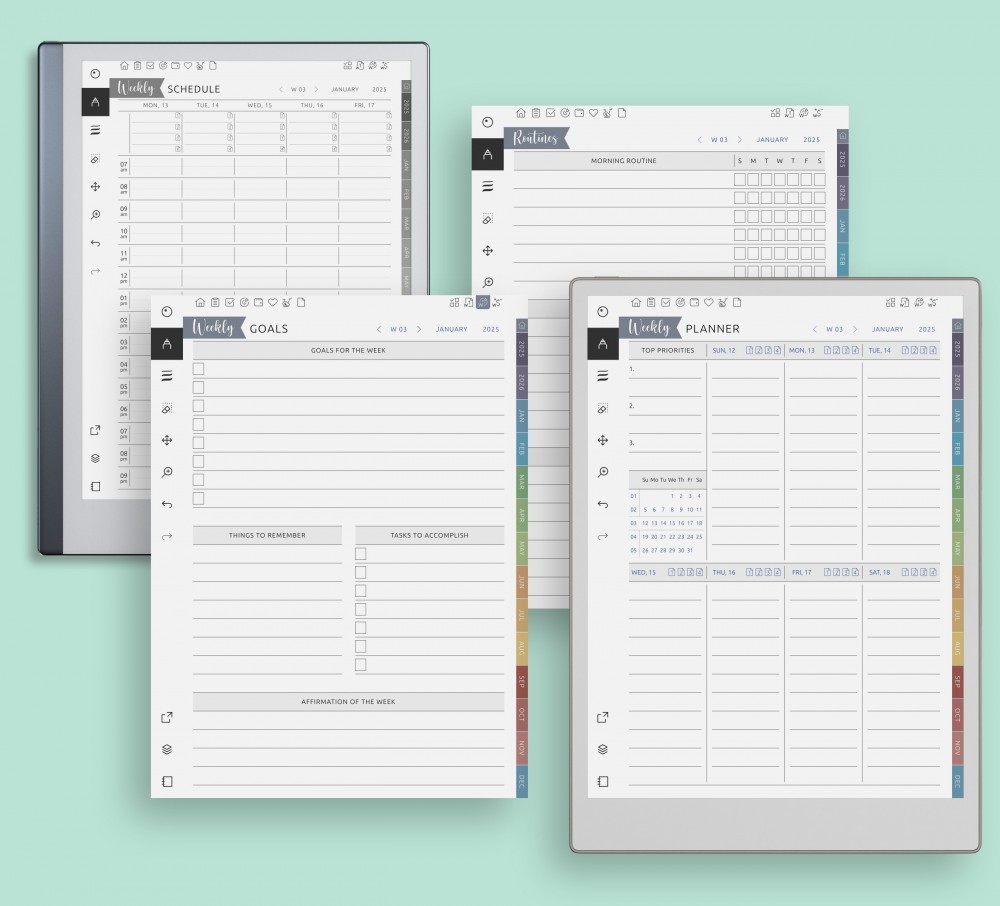 Plan Your Week with Purpose for reMarkable Plan Your Week with Purpose Template for reMarkable