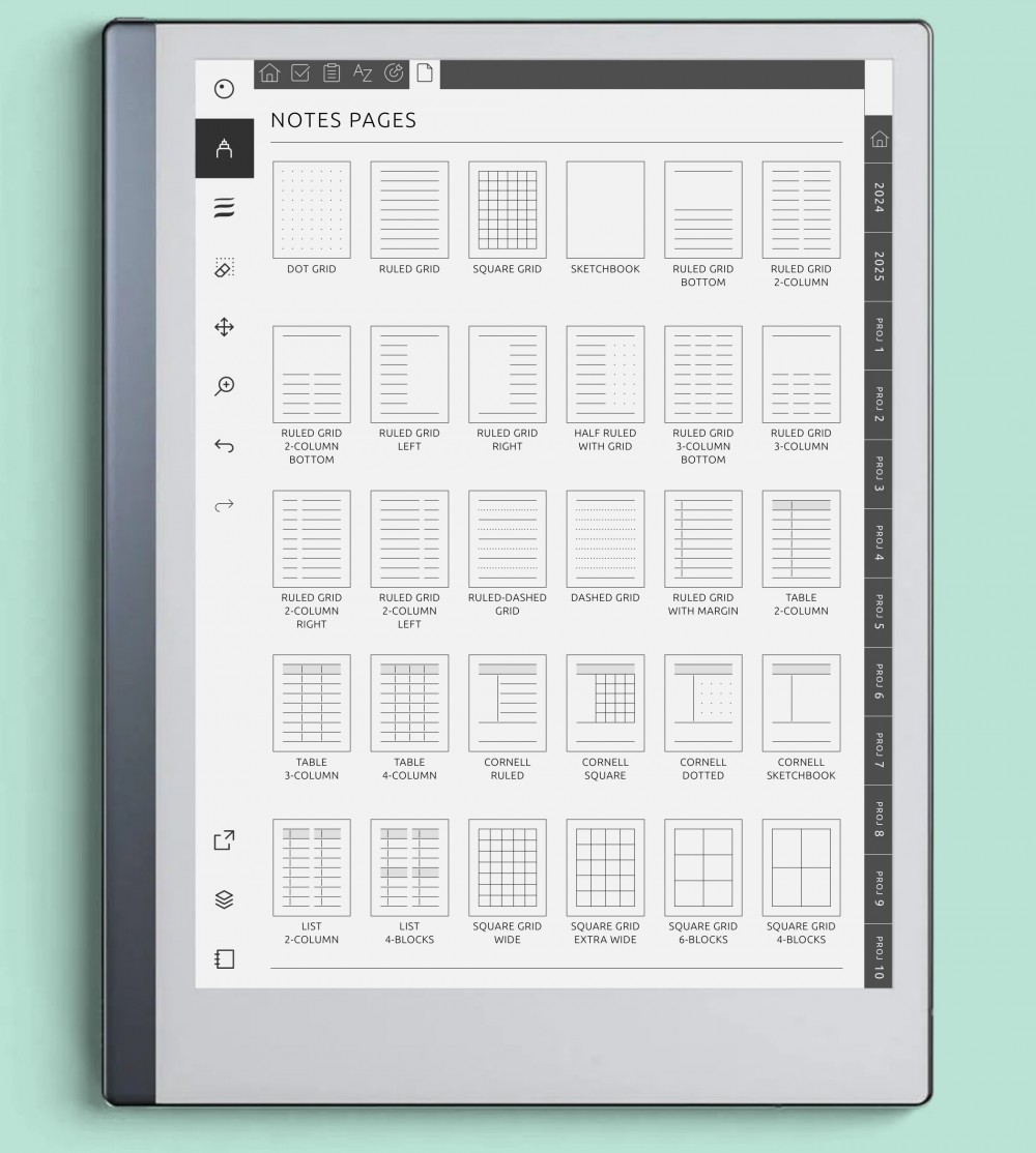 Tailor Your Note-Taking: Unmatched Customization at Your Fingertips for reMarkable Tailor Your Note-Taking: Unmatched Customization at Your Fingertips Template for reMarkable
