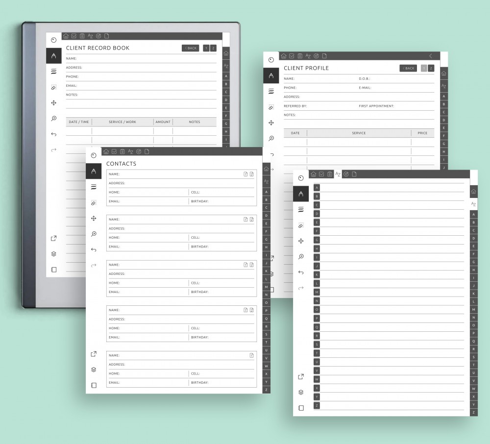 Effortless Client Management with Customizable Templates for reMarkable Effortless Client Management with Customizable Templates Template for reMarkable